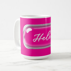 Café Caneca Nome Personalizado – Lente de Vidro Colorid