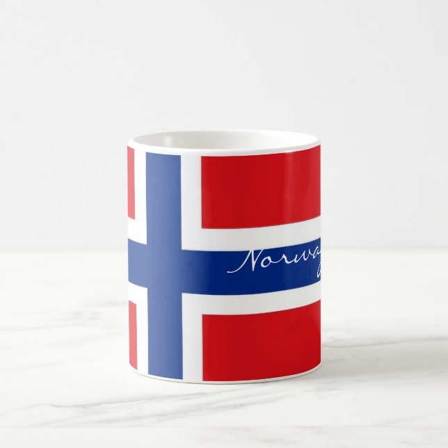 Café Caneca norueguesa da lembrança da bandeira de (Centro)