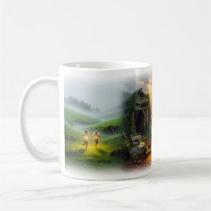 Café Caneca Nostálgica Arco-íris Cachoeira Garota de Ol