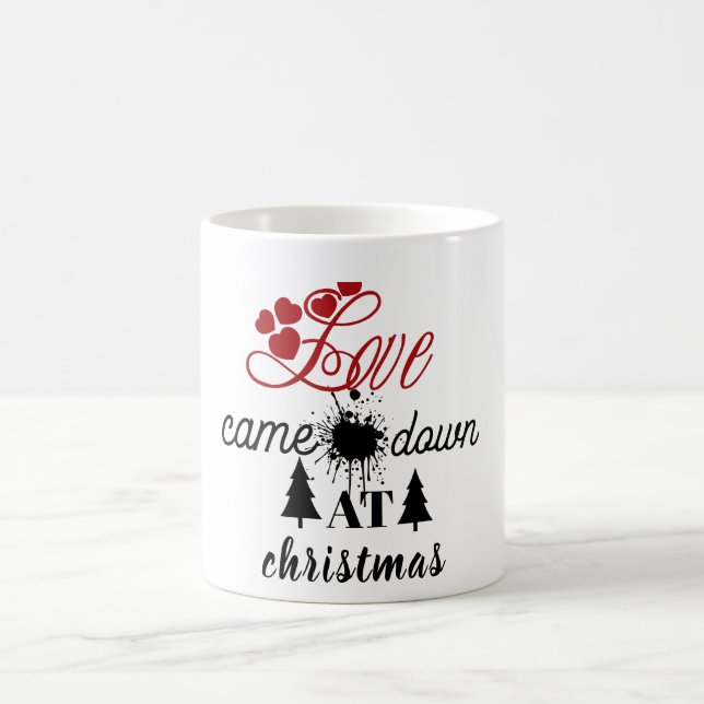 Café Caneca 'O Amor Desceu no Natal' com Pegada de Pata (Centro)