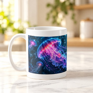 Café Caneca Oceano Luminoso de Água-Viva Elétrica