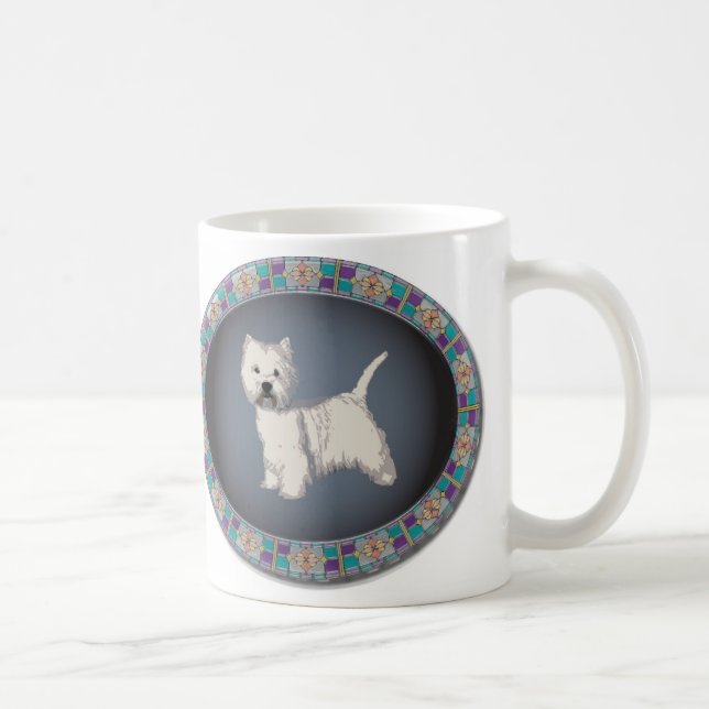 Café Caneca ocidental de WhiteTerrier das montanhas (Direita)