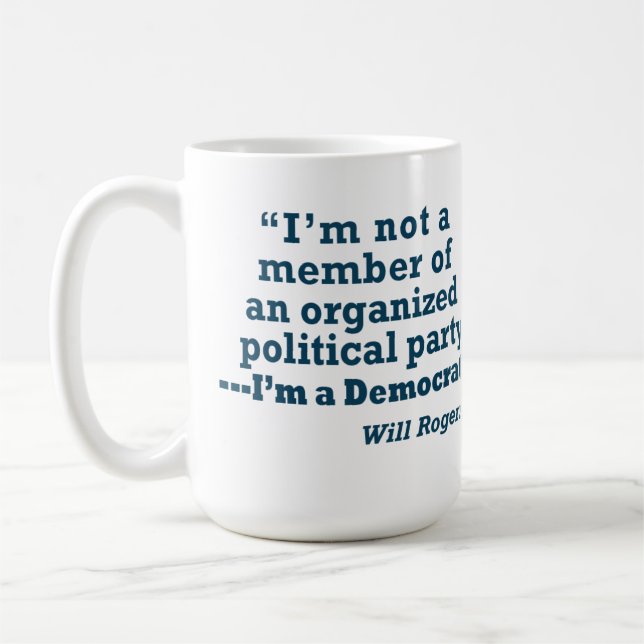 Café Caneca oficial de Democratas do distrito 11 de San (Esquerda)