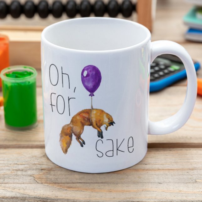 Café Caneca Oh Pelo Amor De Raposa  Divertido (Criador carregado)
