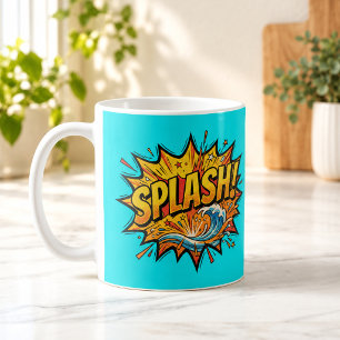 Café Caneca Onda Pop Art de História em Quadrinhos SPLA
