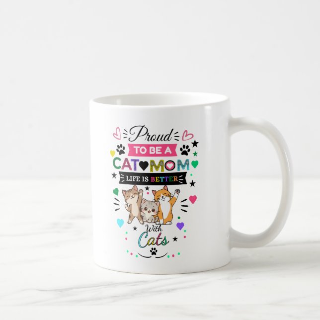 Café Caneca Orgulhosa de Ser Mãe de Gato - Caneca Diver (Direita)