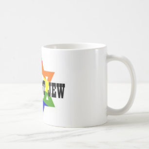 Café Caneca orgulhosa do judeu de LGBT