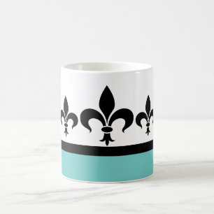 Café Caneca ostentoso da flor de lis do Aqua