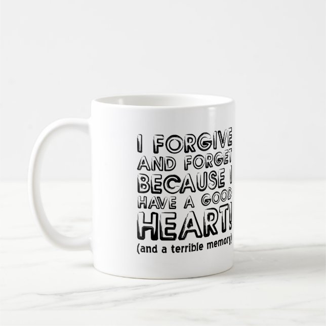 Café Caneca ou Caneca de Viagem Divertida Perdoar e Esq (Esquerda)