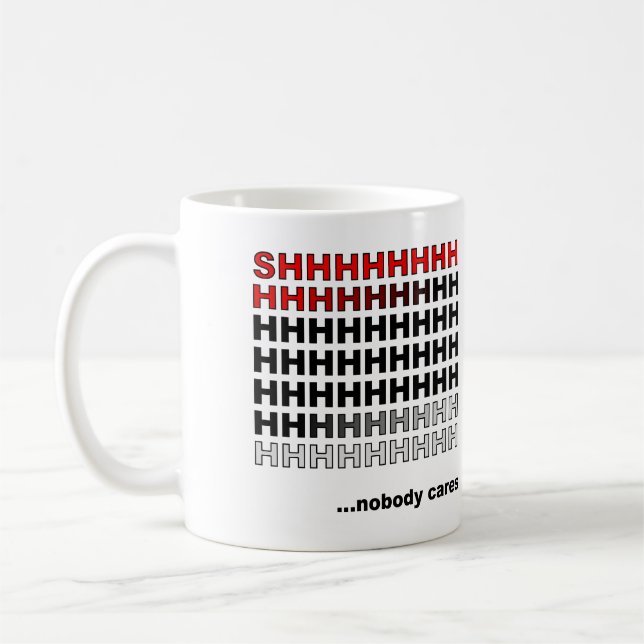 Café Caneca ou Caneca de Viagem Engraçada Ninguém Liga (Esquerda)