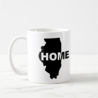 Caneca ou Caneca de Viagem Illinois Lar Longe de C