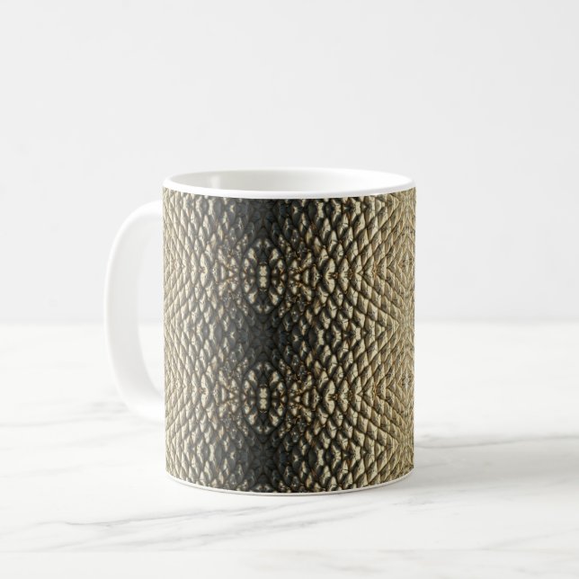 Café Caneca - Padrão Kaleidoscópico de Semente de Giras (Frente Esquerda)
