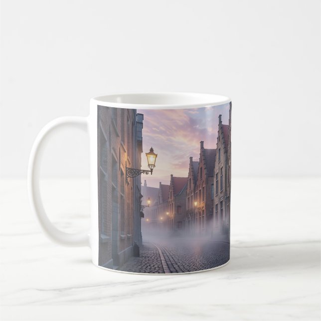 Café Caneca Paisagem Sonhadora com Brilho de Lanterna e (Esquerda)