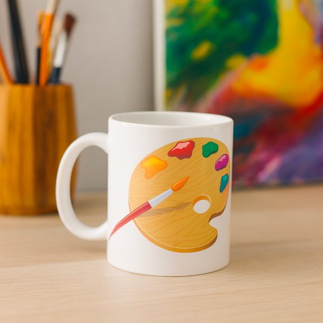 Café Caneca Paleta de Pintor (Criador carregado)