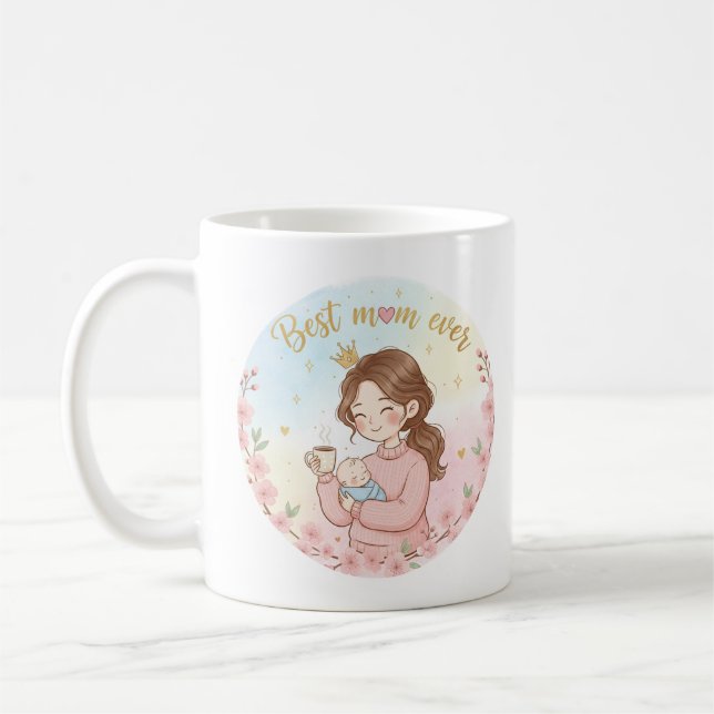 Café Caneca para a melhor mãe de todos os tempos (Esquerda)