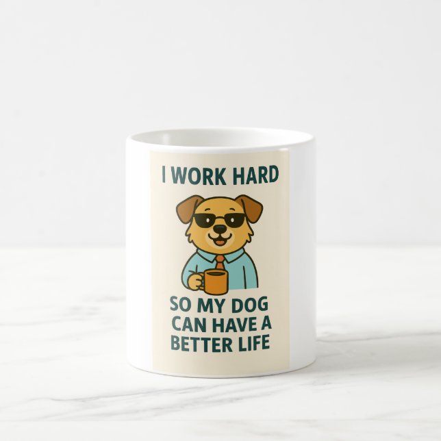 Café Caneca para Amante de Cachorro Engraçado (Centro)
