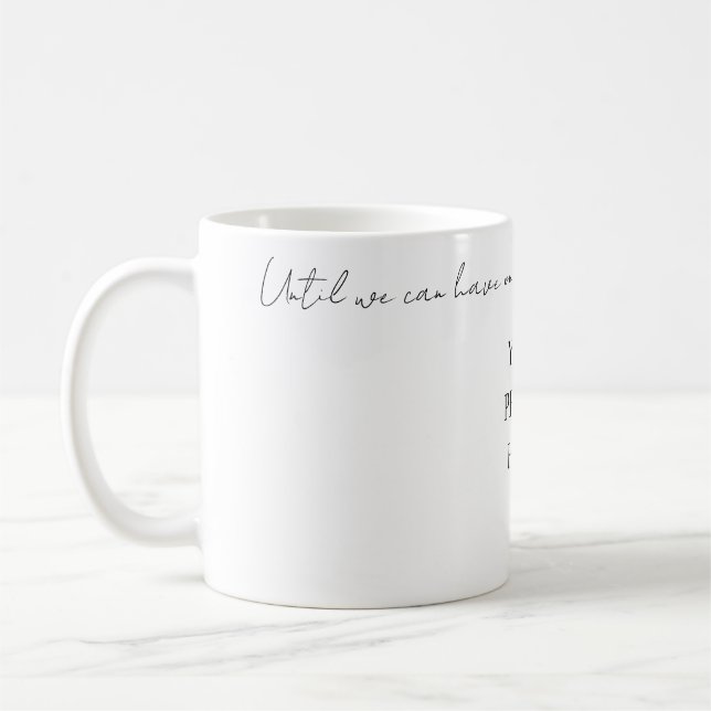 Café Caneca para casal de longa distância com foto pers (Esquerda)