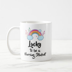 Café Caneca para Estudante de Enfermagem Sortudo