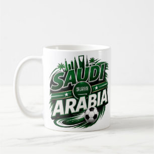 Café Caneca para Fã de Futebol da Arábia Saudita   Supo