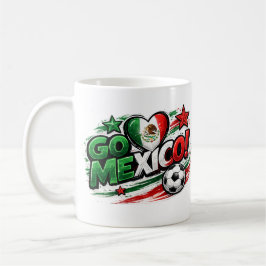 Café Caneca para Fã de Futebol GO MÉXICO | Orgulho Mexi