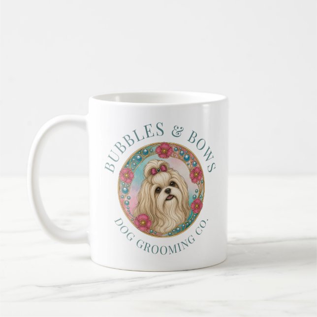 Café Caneca para Negócios de Higiene de Cães Shih Tzu (Esquerda)
