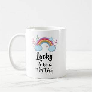 Café Caneca para Técnico de Veterinária Sortudo