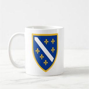 Café Caneca Patriótica Brasão de Armas da Bósnia e Herz