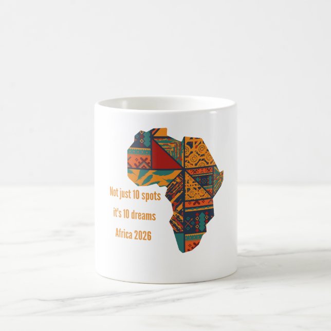 Café Caneca Personalizada África 10 Sonhos 2026 Fã de F (Centro)