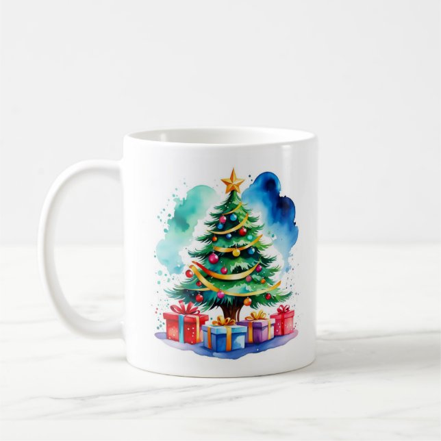 Café Caneca Personalizada Árvore de Natal (Esquerda)