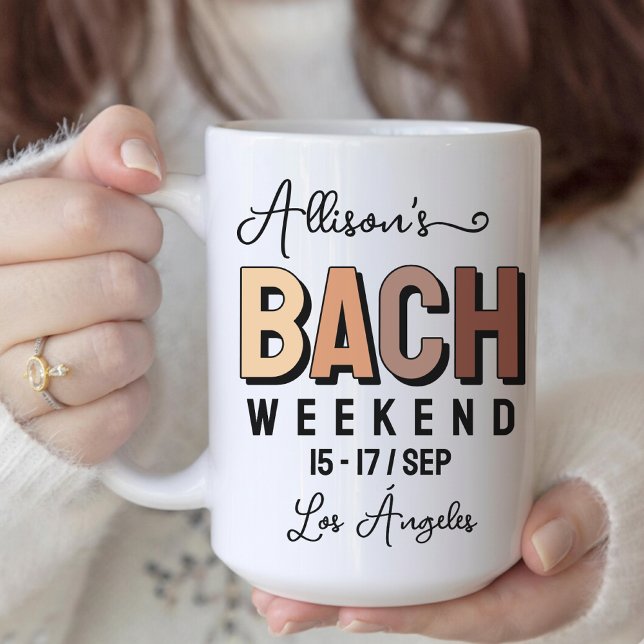 Café Caneca Personalizada Boho para Despedida de Soltei (boho bachelorette mug, personalized bachelorette mug, bride squad mug, bridesmaid party mug gift,)