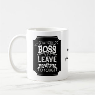 Café Caneca Personalizada Citação de Grande Chefe Obrig