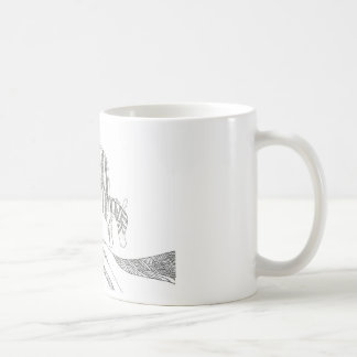 Café Caneca personalizada com figura de palito abstrata