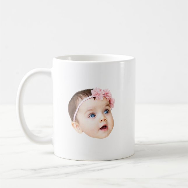 Café Caneca Personalizada com Foto de Bebê Dia dos Pais (Esquerda)