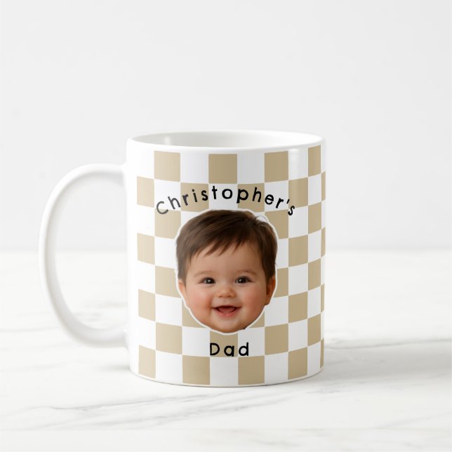 Café Caneca Personalizada com Foto de Bebê Fofa para o  (Esquerda)