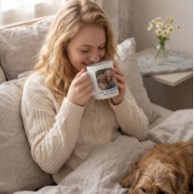 Caneca personalizada com foto de cachorro, Lar é o