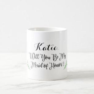 Café Caneca personalizada da madrinha de casamento