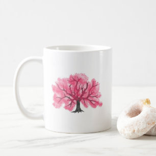 Café Caneca personalizada das flores de cerejeira