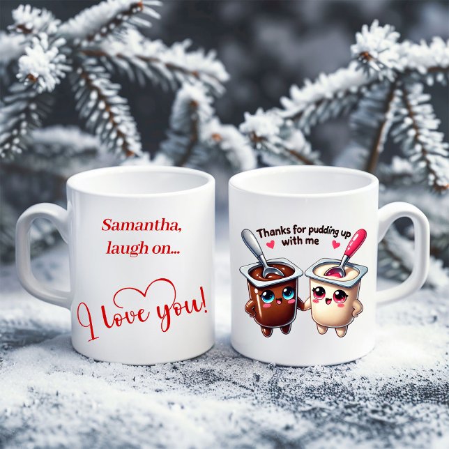 Café Caneca Personalizada de Alimentos Fofos de Present (Personalized Cute Food Mug Gift for Boyfriend)