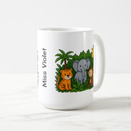 Café Caneca Personalizada de Animal da Selva – Presente