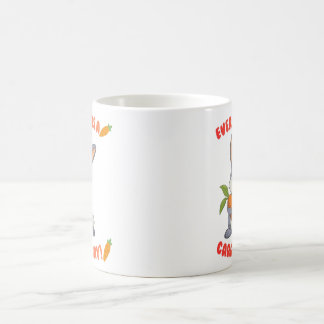 Café Caneca Personalizada de Coelho Fofo - Nome Persona