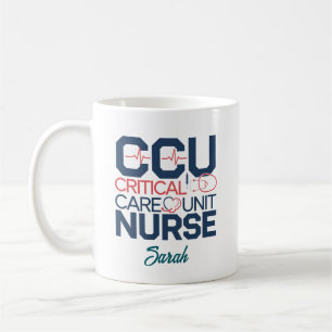 Café Caneca Personalizada de Enfermeira da Unidade de C