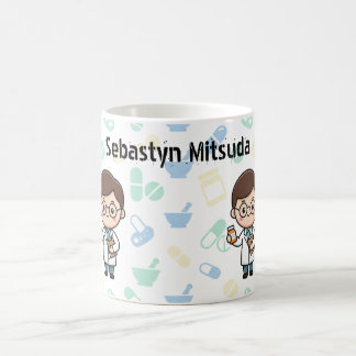 Café Caneca Personalizada de Farmacêutico Desenho Anima