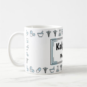 Café Caneca Personalizada de Farmacêutico Estilo RX