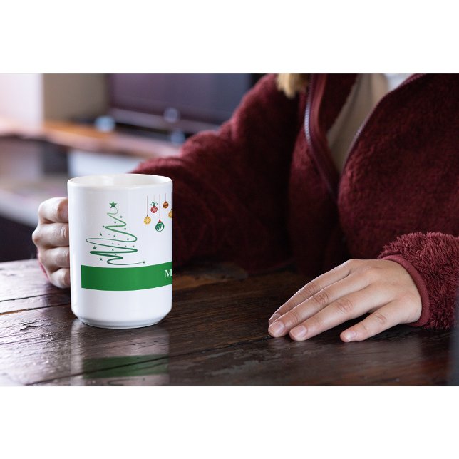 Café Caneca Personalizada de Feliz Natal (Criador carregado)