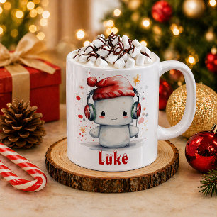 Café Caneca Personalizada de Férias Marshmallow