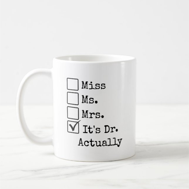 Café Caneca Personalizada de Formatura de DR, Presente  (Esquerda)