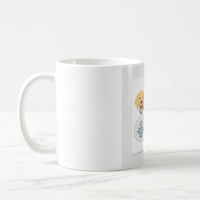 Café Caneca Personalizada de Foto de Animal de Estimaçã (Esquerda)