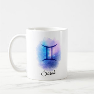 Café Caneca Personalizada de Gêmeos para Aniversário, E