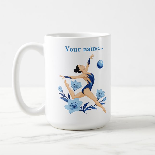 Café Caneca Personalizada de Ginástica Rítmica (Esquerda)