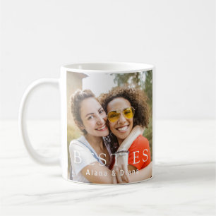 Café Caneca Personalizada de Melhores Amigas com Nomes 